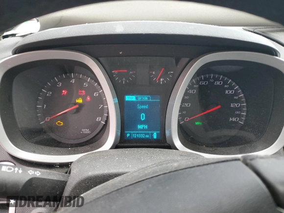 2013 Chevrolet Equinox LT with VIN 2GNALDEK2D1166227, listed as a Copart auction lot 46894545 with 121,332 mi miles and Salvage Title. Bid and sale history available at carsss.com. Image 9.