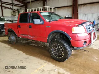 2007 Ford F-150 XLT with VIN 1FTPW14V57KC78836, listed as a Copart auction lot 47551445 with 152,570 mi miles and Salvage Title. Bid and sale history available at DreamBid. Image 4.