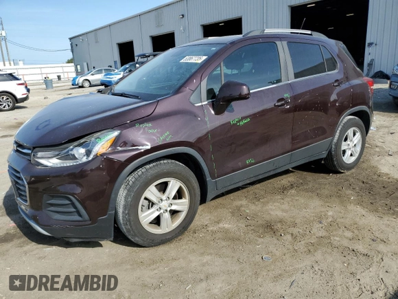 2020 Chevrolet Trax LT with VIN KL7CJLSB6LB342181, listed as a Copart auction lot 53867735 with Not provided miles and Salvage title. Bid and sale history available at DreamBid. Image 1.