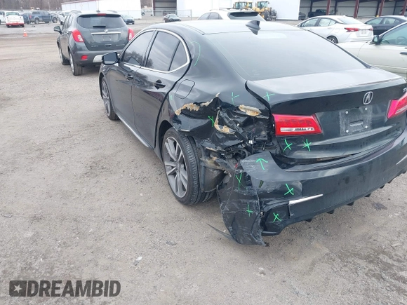 2020 Acura TLX w/Technology Pkg with VIN 19UUB2F43LA003332, listed as a IAAI auction lot 41630479 with 56,237 mi miles. Bid and sale history available at carsss.com. Image 6.
