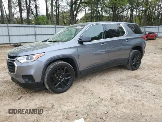 2020 Chevrolet Traverse LS with VIN 1GNERFKW8LJ153490, listed as a Copart auction lot 51368555 with 112,173 mi miles and Salvage Title. Bid and sale history available at carsss.com. Image 1.