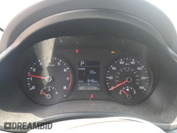 2020 Kia Rio S with VIN 3KPA24AD6LE349327, listed as a Copart auction lot 58131324 with 61,298 mi miles and Salvage Title. Bid and sale history available at carsss.com. Image 9.