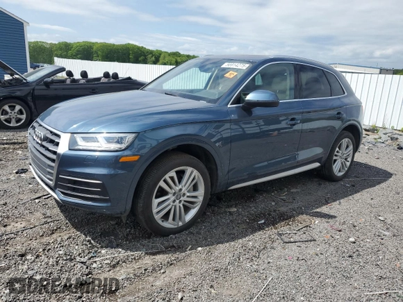 2018 Audi Q5 Premium Plus with VIN WA1BNAFY0J2010430, listed as a Copart auction lot 56914275 with Not provided miles and Salvage title. Bid and sale history available at DreamBid. Image 1.