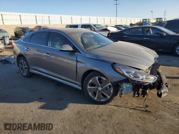 2018 Hyundai Sonata Hybrid Limited with VIN KMHE34L39JA085759, listed as a Copart auction lot 75012704 with 112,322 mi miles and Salvage Title. Bid and sale history available at carsss.com. Image 4.