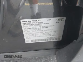 2018 Audi SQ5 Premium Plus with VIN WA1A4AFY4J2098770, listed as a IAAI auction lot 42482457 with 114,377 mi miles and . Bid and sale history available at DreamBid. Image 9.