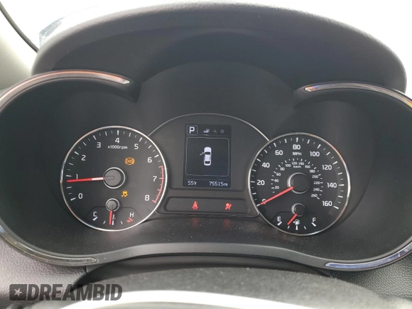 2018 Kia Forte LX with VIN 3KPFK4A78JE280282, listed as a Copart auction lot 52081785 with 75,515 mi miles and Salvage Title. Bid and sale history available at DreamBid. Image 9.