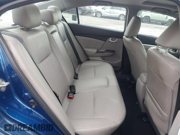 2015 Honda Civic EX-L with VIN 19XFB2F96FE215758, listed as a Copart auction lot 52067865 with 179,062 mi miles and Salvage Title. Bid and sale history available at DreamBid. Image 11.