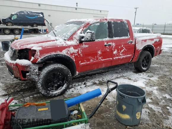 2011 Nissan Titan Pro-4X with VIN 1N6BA0EC5BN306753, listed as a Copart auction lot 49552545 with 176,617 mi miles and Salvage title. Bid and sale history available at DreamBid. Image 1.