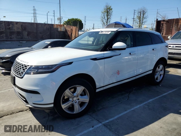 2023 Land Rover Range Rover Velar S with VIN SALYJ2EXXPA350668, listed as a Copart auction lot 50573235 with 20,216 mi miles and Salvage title. Bid and sale history available at DreamBid. Image 1.
