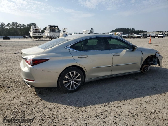 2019 Lexus ES with VIN 58ABZ1B17KU035242, listed as a Copart auction lot 43614815 with NaN miles and Salvage Title. Bid and sale history available at carsss.com. Image 3.
