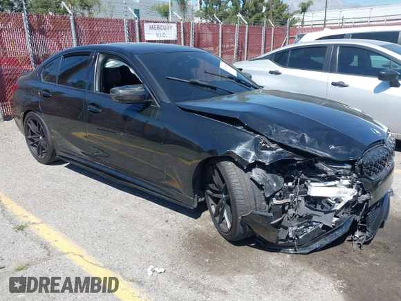 2020 BMW 3 Series M340i with VIN WBA5U7C04LFH33037, listed as a IAAI auction lot 41872419 with 68,065 mi miles. Bid and sale history available at carsss.com. Image 1.