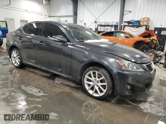 2011 Lexus IS 350 with VIN JTHCE5C28B5000227, listed as a Copart auction lot 46902595 with 109,838 mi miles and Clean title. Bid and sale history available at DreamBid. Image 4.