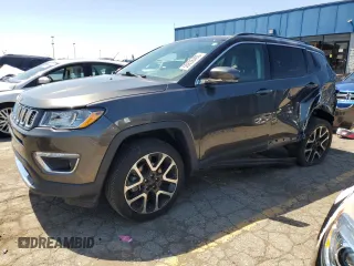 2018 Jeep Compass Limited with VIN 3C4NJDCB9JT456753, listed as a Copart auction lot 55836405 with 50,858 mi miles and Clean title. Bid and sale history available at DreamBid. Image 1.