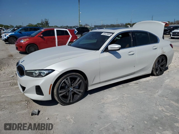 2024 BMW 3 Series 330i z VIN 3MW69FF06R8E24468, wystawiony jako Copart lot #48425065 z przebiegiem 11 875 mil mil oraz Szkoda całkowita • Salvage title. Historia ofert i sprzedaży dostępna na DreamBid. Obrazek 1.