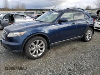 2005 Infiniti FX35 with VIN JNRAS08W95X219335, listed as a Copart auction lot 49474495 with 132,785 mi miles and Clean Title. Bid and sale history available at carsss.com. Image 1.