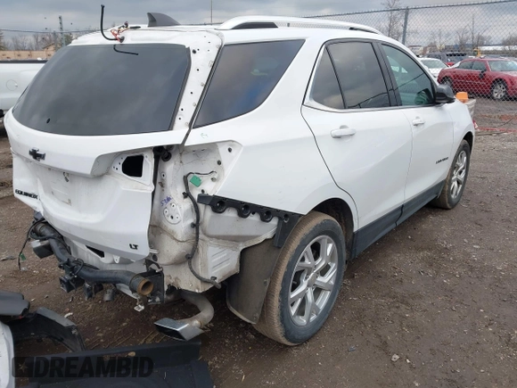 2020 Chevrolet Equinox LT with VIN 3GNAXLEX8LS527490, listed as a IAAI auction lot 41574834 with 90,845 mi miles. Bid and sale history available at carsss.com. Image 4.