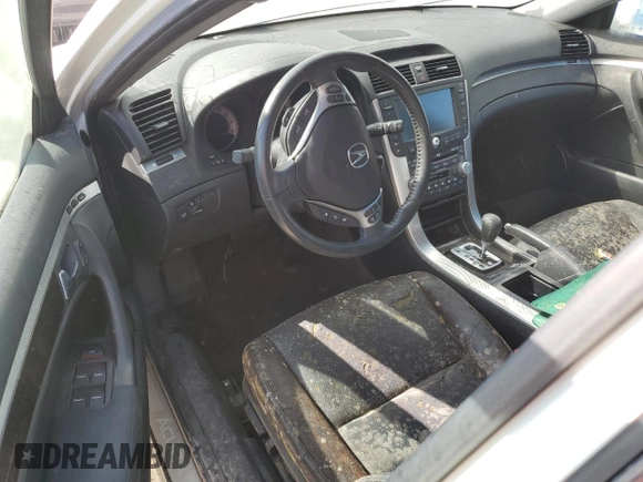 2008 Acura TL with VIN 19UUA66288A047746, listed as a Copart auction lot 75489424 with 0 mi miles and Salvage Title. Bid and sale history available at carsss.com. Image 8.