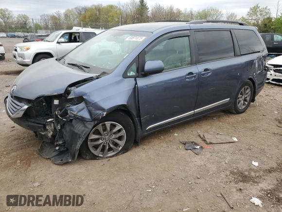 2016 Toyota Sienna LE AAS with VIN 5TDKK3DC5GS747769, listed as a Copart auction lot 53871075 with 379,303 mi miles and Salvage Title. Bid and sale history available at carsss.com. Image 1.