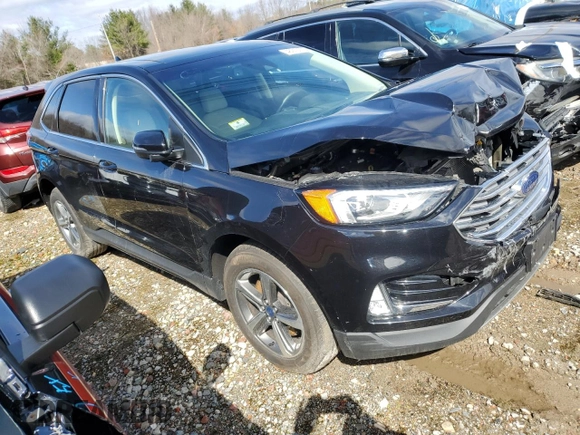 2020 Ford Edge SEL with VIN 2FMPK4J97LBA21908, listed as a Copart auction lot 48910935 with 53,747 mi miles and Salvage Title. Bid and sale history available at DreamBid. Image 4.