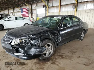 2002 Acura TL with VIN 19UUA56602A009500, listed as a Copart auction lot 48963335 with 258,190 mi miles and Salvage Title. Bid and sale history available at carsss.com. Image 1.