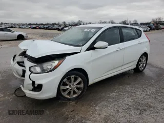 2012 Hyundai Accent SE with VIN KMHCU5AE7CU017198, listed as a Copart auction lot 49642815 with 194,136 mi miles and Salvage Title. Bid and sale history available at carsss.com. Image 1.