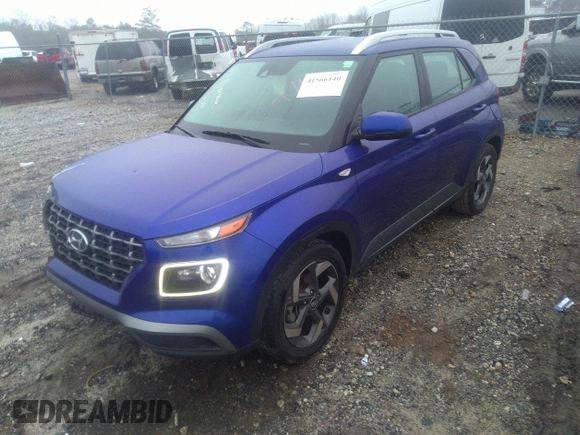 2022 Hyundai Venue SEL with VIN KMHRC8A33NU201733, listed as a IAAI auction lot 41566140 with 130,000 mi miles and . Bid and sale history available at DreamBid. Image 2.