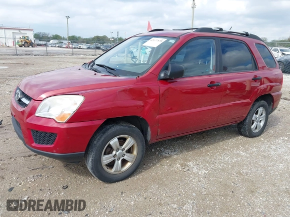 2010 Kia Sportage LX with VIN KNDKG3A47A7692127, listed as a IAAI auction lot 42177578 with 157,569 mi miles and . Bid and sale history available at carsss.com. Image 2.