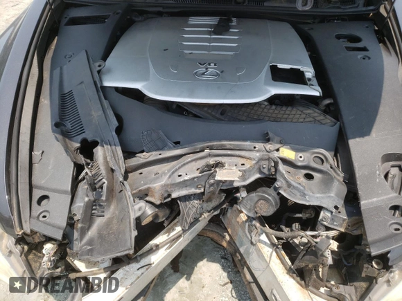 2008 Lexus LS 460 with VIN JTHBL46F885070054, listed as a Copart auction lot 58732475 with 195,422 mi miles and Salvage title. Bid and sale history available at DreamBid. Image 11.