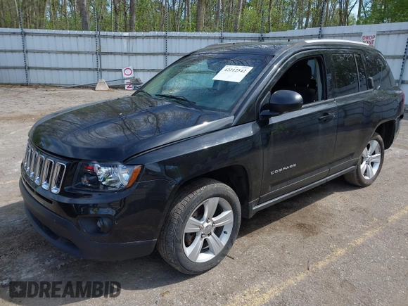 2016 Jeep Compass Sport with VIN 1C4NJCBA2GD641289, listed as a IAAI auction lot 42212542 with 121,447 mi miles and . Bid and sale history available at DreamBid. Image 2.