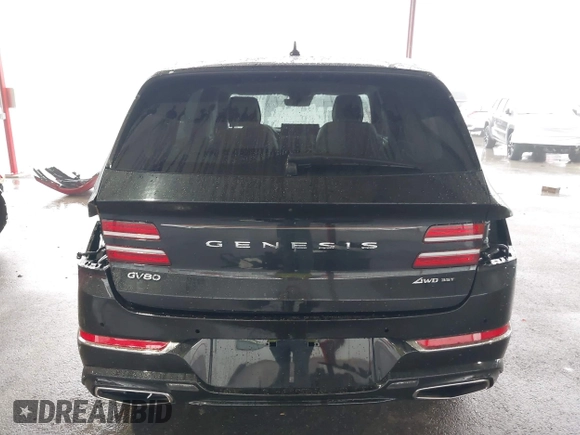 2021 Genesis GV80 with VIN KMUHCESC1MU046768, listed as a IAAI auction lot 41424946 with 18,471 mi miles and . Bid and sale history available at DreamBid. Image 17.