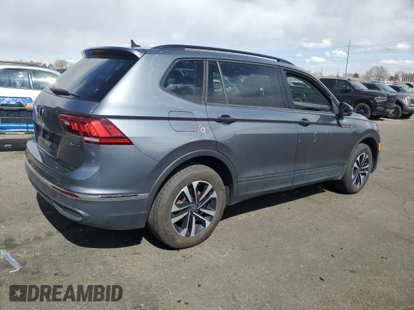 2024 Volkswagen Tiguan S with VIN 3VVFB7AX6RM010391, listed as a Copart auction lot 48162325 with 9,715 mi miles and Salvage title. Bid and sale history available at DreamBid. Image 3.