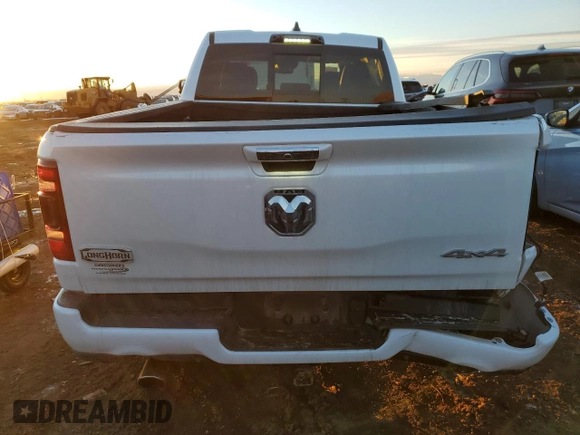 2022 Ram 1500 with VIN 1C6SRFSM5NN265466, listed as a Copart auction lot 41863195 with 74,442 mi miles and Salvage title. Bid and sale history available at DreamBid. Image 6.