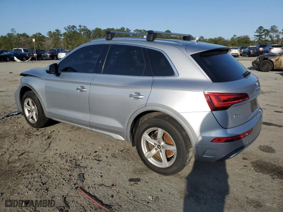 2021 Audi Q5 Premium with VIN WA1AAAFY5M2005042, listed as a Copart auction lot 46650665 with 47,918 mi miles and Salvage Title. Bid and sale history available at carsss.com. Image 2.