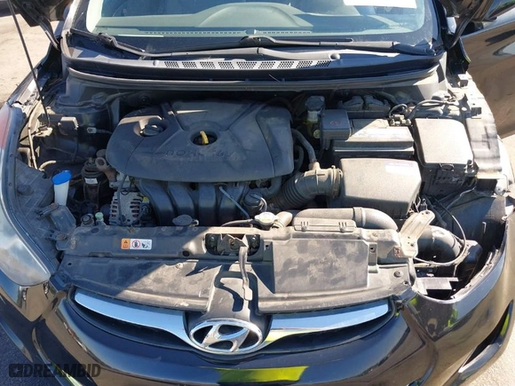2012 Hyundai Elantra GLS PZEV with VIN KMHDH4AE3CU321695, listed as a IAAI auction lot 41675612 with 105,694 mi miles. Bid and sale history available at carsss.com. Image 10.