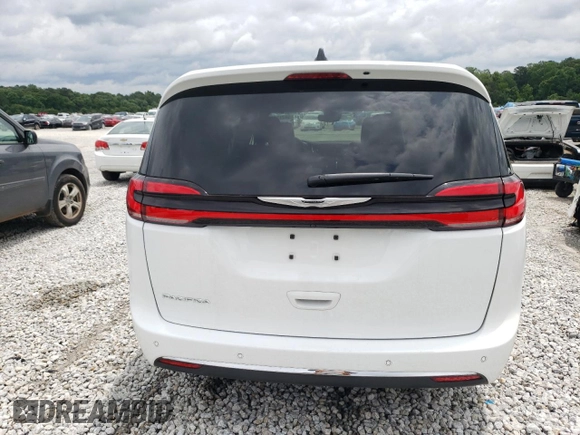 2025 Chrysler Pacifica Select z VIN 2C4RC1BG9SR519362, wystawiony jako Copart lot #58717425 z przebiegiem 4 662 mil mil oraz Szkoda całkowita • Salvage title. Historia ofert i sprzedaży dostępna na DreamBid. Obrazek 6.