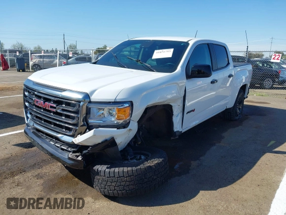 2021 GMC Canyon 4WD AT4 with VIN 1GTG6FEN8M1217042, listed as a IAAI auction lot 41871753 with 65,368 mi miles and . Bid and sale history available at carsss.com. Image 17.