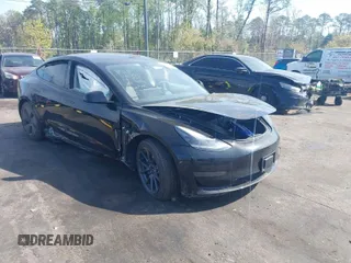 2023 Tesla Model 3 with VIN 5YJ3E1EA3PF681515, listed as a IAAI auction lot 41899053 with 15,985 mi miles. Bid and sale history available at carsss.com. Image 1.