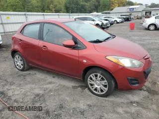 2014 Mazda 2 Sport with VIN JM1DE1KZ5E0182256, listed as a Copart auction lot 71729814 with Not Provided miles and Salvage Title. Bid and sale history available at carsss.com. Image 4.