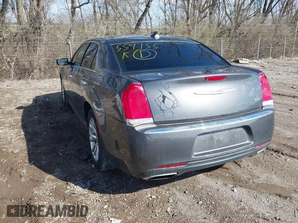 2017 Chrysler 300 with VIN 2C3CCAEG2HH559755, listed as a IAAI auction lot 41854444 with 135,744 mi miles. Bid and sale history available at carsss.com. Image 3.
