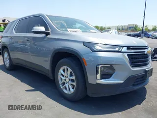 2023 Chevrolet Traverse LS with VIN 1GNERFKW3PJ123206, listed as a IAAI auction lot 42564419 with 43,735 mi miles and . Bid and sale history available at DreamBid. Image 1.