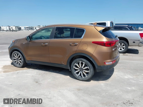 2017 Kia Sportage EX with VIN KNDPNCAC8H7264788, listed as a IAAI auction lot 42513924 with 166,239 mi miles and . Bid and sale history available at DreamBid. Image 3.