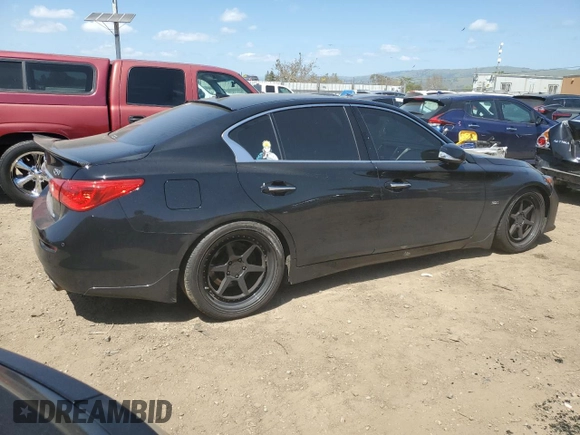 2017 Infiniti Q50 Signature Edition with VIN JN1EV7AP2HM731032, listed as a Copart auction lot 51240595 with 68,802 mi miles and Salvage Title. Bid and sale history available at DreamBid. Image 3.