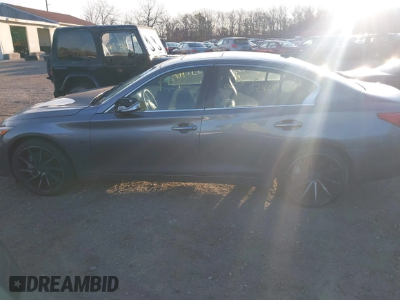 2014 Infiniti Q50 Sport with VIN JN1BV7AR0EM689590, listed as a IAAI auction lot 41766451 with Not Provided miles and . Bid and sale history available at DreamBid. Image 13.