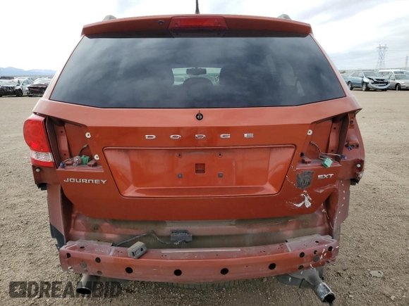 2013 Dodge Journey SXT with VIN 3C4PDCBG9DT710666, listed as a Copart auction lot 86851234 with 165,171 mi miles and Salvage title. Bid and sale history available at DreamBid. Image 6.