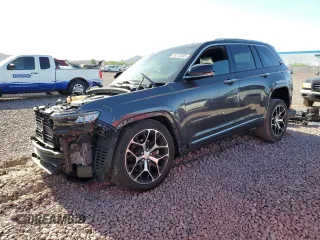 2023 Jeep Grand Cherokee Summit with VIN 1C4RJHEG1P8887273, listed as a Copart auction lot 56213845 with 13,874 mi miles and Salvage title. Bid and sale history available at DreamBid. Image 1.