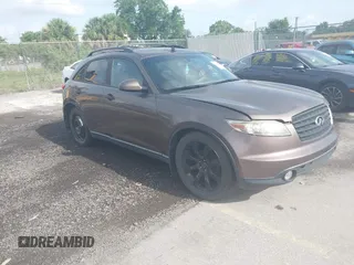 2003 Infiniti FX Options z VIN JNRAS08WX3X202038, wystawiony jako IAAI lot #42466905 z przebiegiem 133 798 mil mil oraz . Historia ofert i sprzedaży dostępna na DreamBid. Obrazek 1.