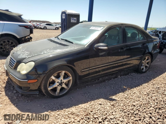 2007 Mercedes-Benz C 230 Sport with VIN WDBRF52H67E023929, listed as a Copart auction lot 61785605 with 160,042 mi miles and Clean title. Bid and sale history available at DreamBid. Image 1.