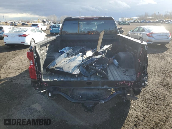 2023 Chevrolet Silverado 1500 Custom with VIN 1GCPDBEK7PZ141257, listed as a Copart auction lot 78807434 with 46,789 mi miles and Salvage Title. Bid and sale history available at DreamBid. Image 6.