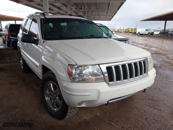 2004 Jeep Grand Cherokee Limited with VIN 1J8GW58N74C380204, listed as a IAAI auction lot 41756657 with 239,697 mi miles. Bid and sale history available at carsss.com. Image 1.