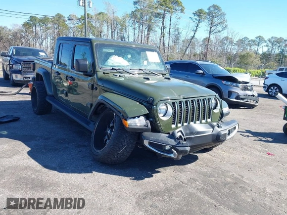 2022 Jeep Gladiator High Altitude with VIN 1C6HJTFG3NL141891, listed as a IAAI auction lot 41738578 with 38,133 mi miles and . Bid and sale history available at DreamBid. Image 1.